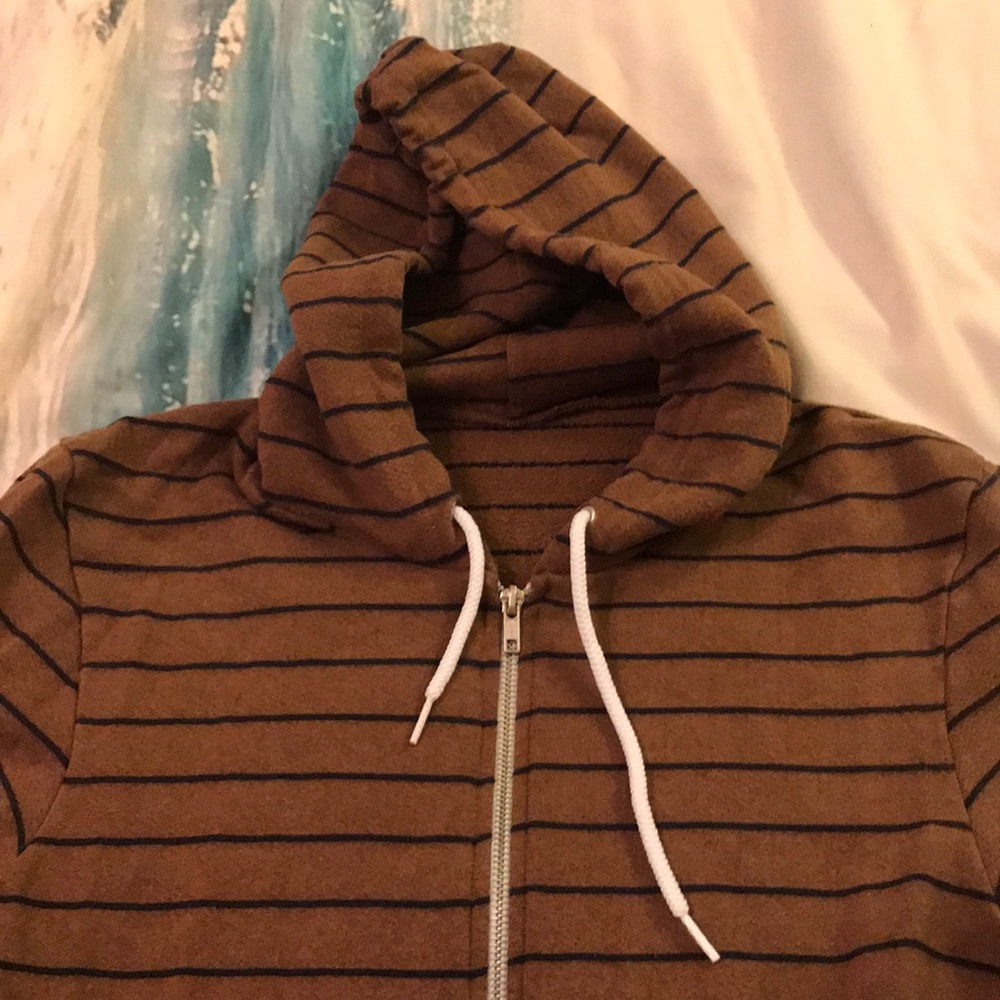 American Apparel striped hoodie